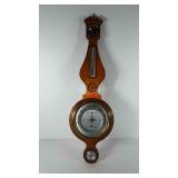 Wall hanging wooden weather station made in