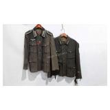 Military uniforms, two German uniform jacket