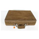 Hartmann luggage brief case, suede, 13 x 18 x 4,
