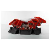 Tool box full of hardware, includes cable ties,