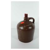 Stoneware whiskey jug, 11" h, condition as shown