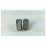 Sterling silver mother of pearl earrings no backs