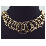 Geometric circle necklace