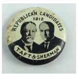 Taft-Sherman Political Button