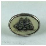 Sterling Silver Artisan Hat Pin Signed