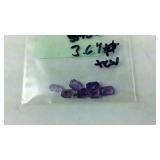 Lot of 7 Amethyst Gemstones 3.64 TCW