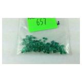 Lot of Square Cut Emeralds 9.11 TCW