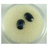 Lot of 2 Oval Sapphires 1.87 TCW