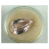 Pear Cut Morganite 13.66 Ct