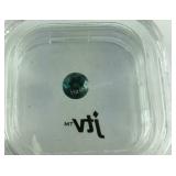 Round Blue Tourmaline .85 ct