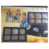 Framed 1968 Coin and Stamp Set