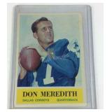 Don Meredith Collector Card