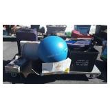 Large tote filled with CD, DVD VHS movies