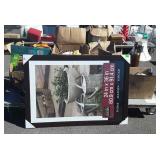 Group of DVD movies, serving trays, artificial