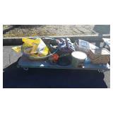 Group light with baseball glove, life vest,