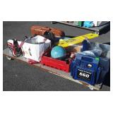 Group lot with jumper cable box untested, salt