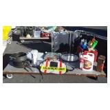 Group lot with large construction bag, folding