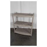 Sterlite Poly Storage Shelf, 36x18x40" tall, used