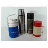 Four thermoses, includes Aladdin, Coleman,