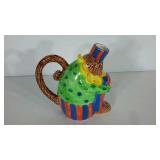 Monkey figural pitcher, 11" tall