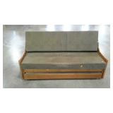 Futon sofa/bed with roll out trundle. 76" long,