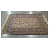 Very nice, older woven rug with intricate design.