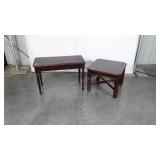 Two pc Furniture Lot, Living Room Side Table, and