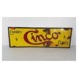 Advertising,  enameled cigar sign, 36x12,