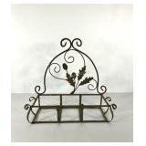 Ironworks planter box hanger with acorn detail,