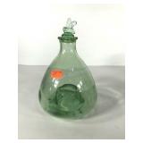 Blown glass fly trap, stands 10" tall