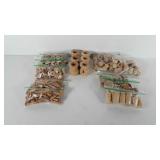 Wooden knobs, pegs, pulls, etc