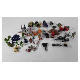 Toys, mix of cars, planes, action figures, army