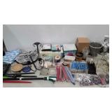 Big group of books, home decor, book bags, totes,