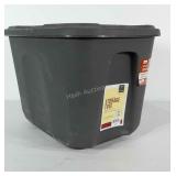 10 gallon storage tote with lid.