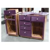Two Kitchen Base Cabinets Project pieces. Painted