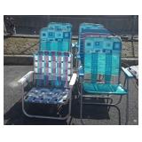 6 folding lawn chairs, for matching