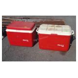 Two Gott coolers 34 and 38