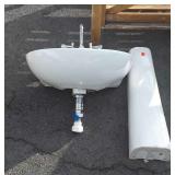 Sterling porcelain sink with pedestal and
