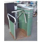Vintage turnstile, code in 3