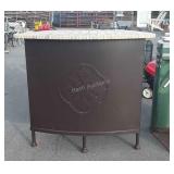 Poolside bar, with stone top, measurements from