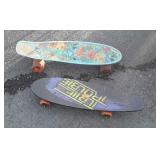 Two skateboards, Ninja Turtles and Kryptonics