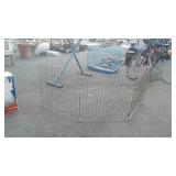 8 panel yard gate, 24 inch wide panels,  23 in