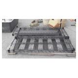 Black metal wire Shelf, may not be complete