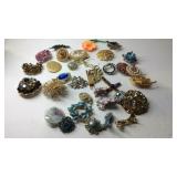 Costume jewelry, all pins