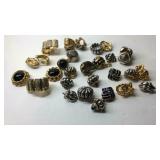 Costume jewelry clip on earrings