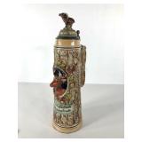 Stein, two liters stein with deer head design,