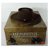 Resistol western hat with box, size 7