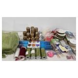 Wedding Crafting supplies, table numbers, yards
