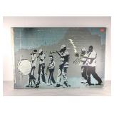 Decor stretched canvas wall hanging, Bansky