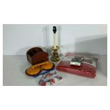 Miscellaneous group, includes a tree bag, poker